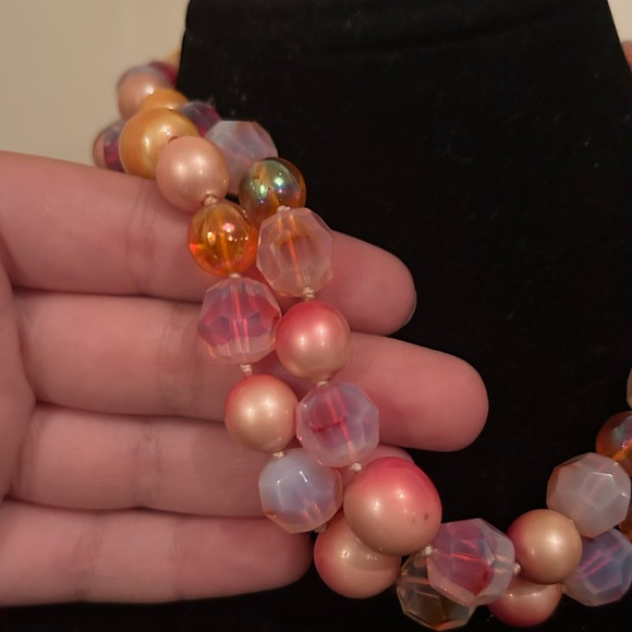 Vintage Rare & HTF Vogue Cherry Glass Necklace, Bracelet, and Earrings Set - Picture 10 of 12